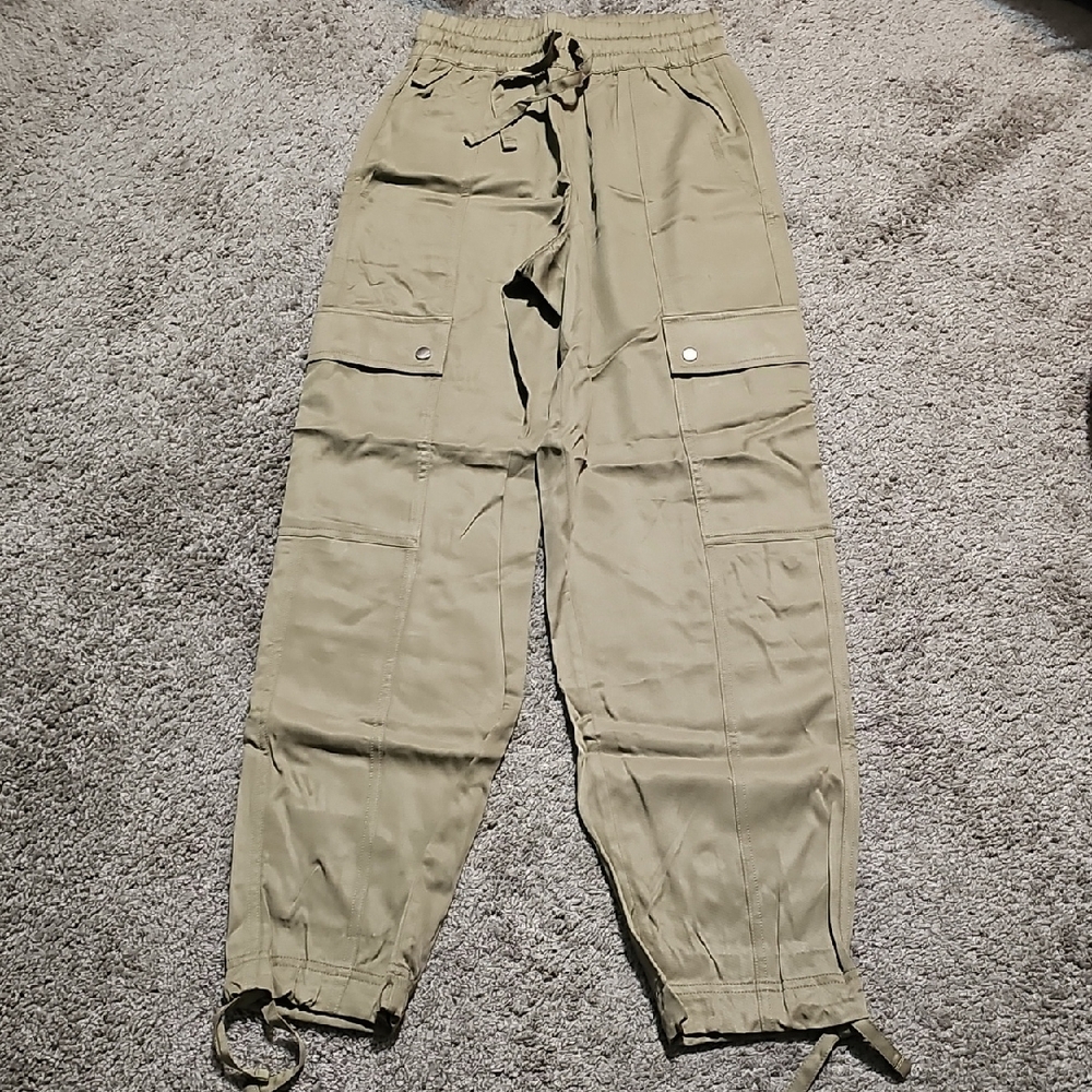 Athleta Celestial High Rise Utility Pant Olive Green Branch Size 2XS